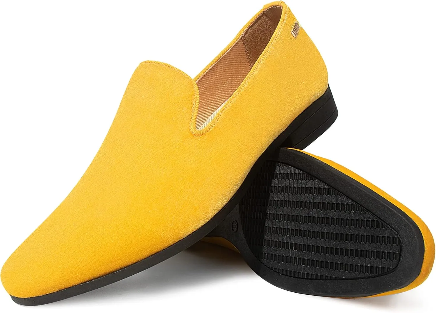 UUBARIS Mens Velvet Loafers Slip-on Dress Shoes Fashion Style Driving Shoes Classic Tuxedo Shoes Casual Oxford Shoes