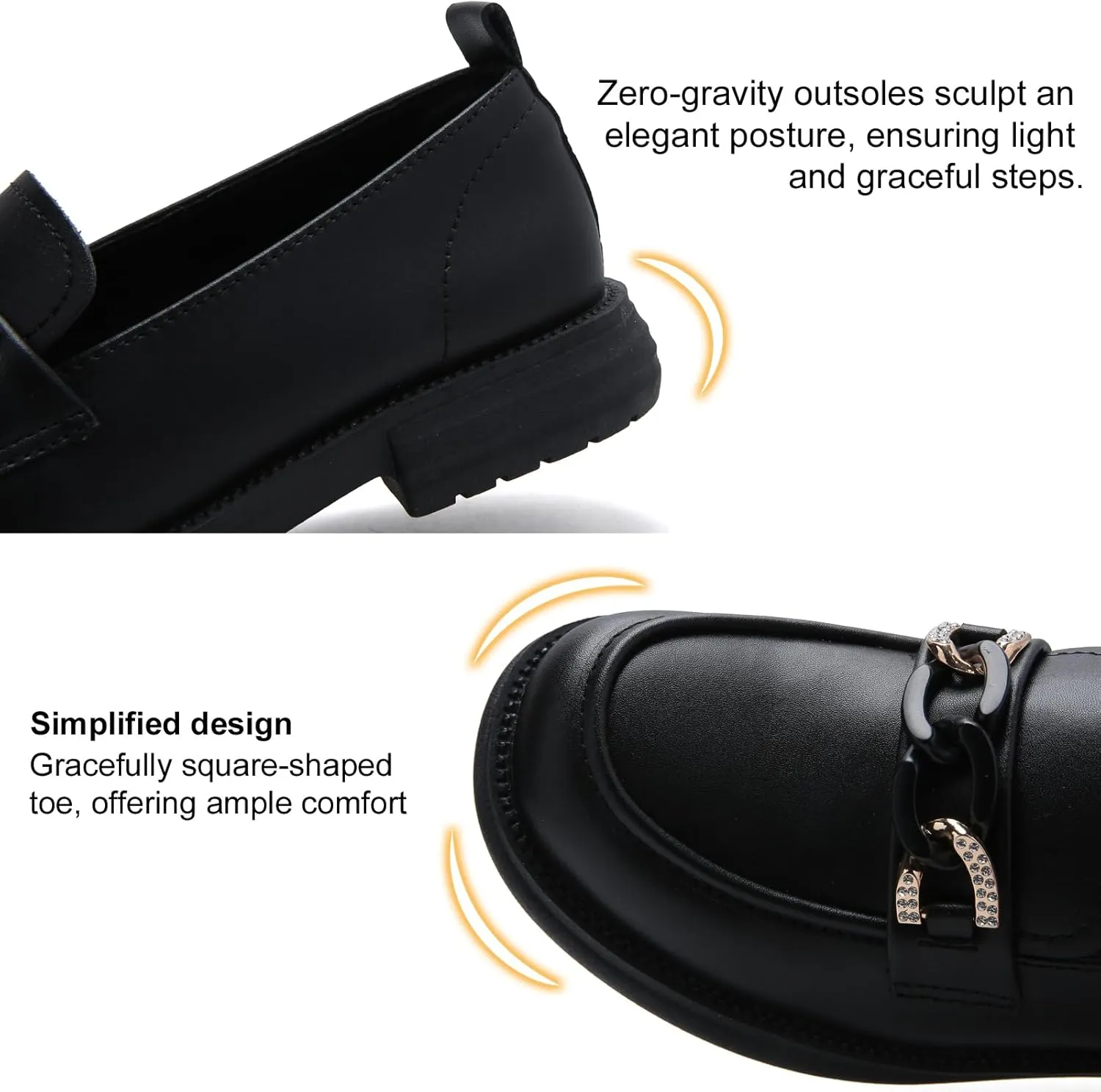 UZB Womens Loafers Business Dressy Shoes Slip on Comfort Casual Office Work Shoes
