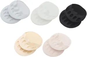 VALICLUD Split Toe Socks for Women Toe Spreader No Show Half Socks Heel Stoppers Soft Comfortable for High Heels Sandals