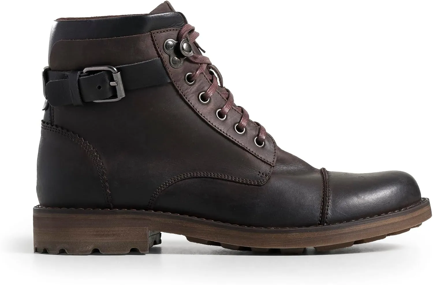 VELEZ Top Grain Leather Boots For Men - Handmade Lace-Up Shoes - Mens Vintage Ankle Boot - Age Look Sole - Casual Dress Fashion Business Travel Work Shoe