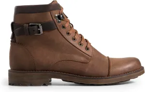 VELEZ Top Grain Leather Boots For Men - Handmade Lace-Up Shoes - Mens Vintage Ankle Boot - Age Look Sole - Casual Dress Fashion Business Travel Work Shoe