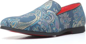 Venshine Mens Dress Loafers Slip On Shoes Glitter Wedding Party Prom Shoes