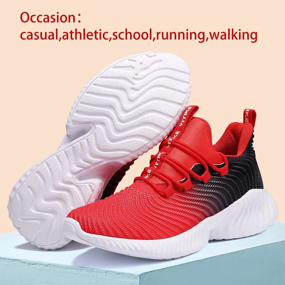 VITUOFLY Boys Sneakers Kids Running Shoes Girls Mesh Fitness Shoe Indoor Training Sneaker Lightweight Outdoor Sports Athletic Tennis Shoes for Little Kid/Big Kid