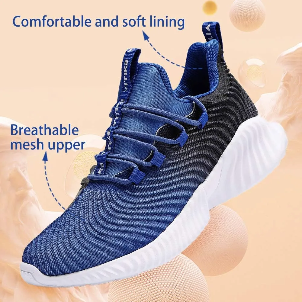 VITUOFLY Boys Sneakers Kids Running Shoes Girls Mesh Fitness Shoe Indoor Training Sneaker Lightweight Outdoor Sports Athletic Tennis Shoes for Little Kid/Big Kid