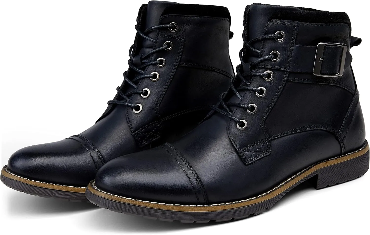 Vostey Men's Boots Boots for Men Casual Boots Motorcycle Combat Ankle Dress Boots Mens