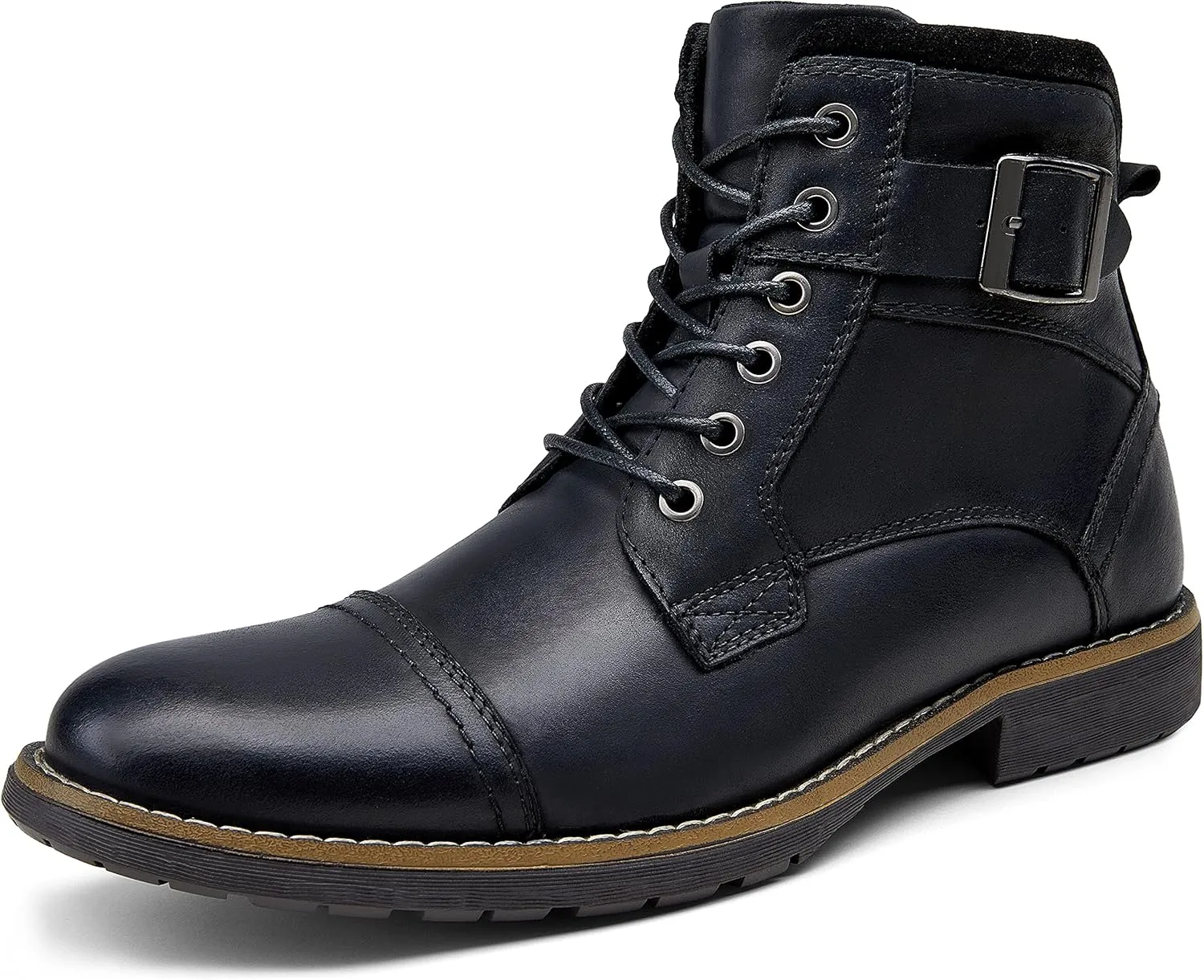 Vostey Men's Boots Boots for Men Casual Boots Motorcycle Combat Ankle Dress Boots Mens