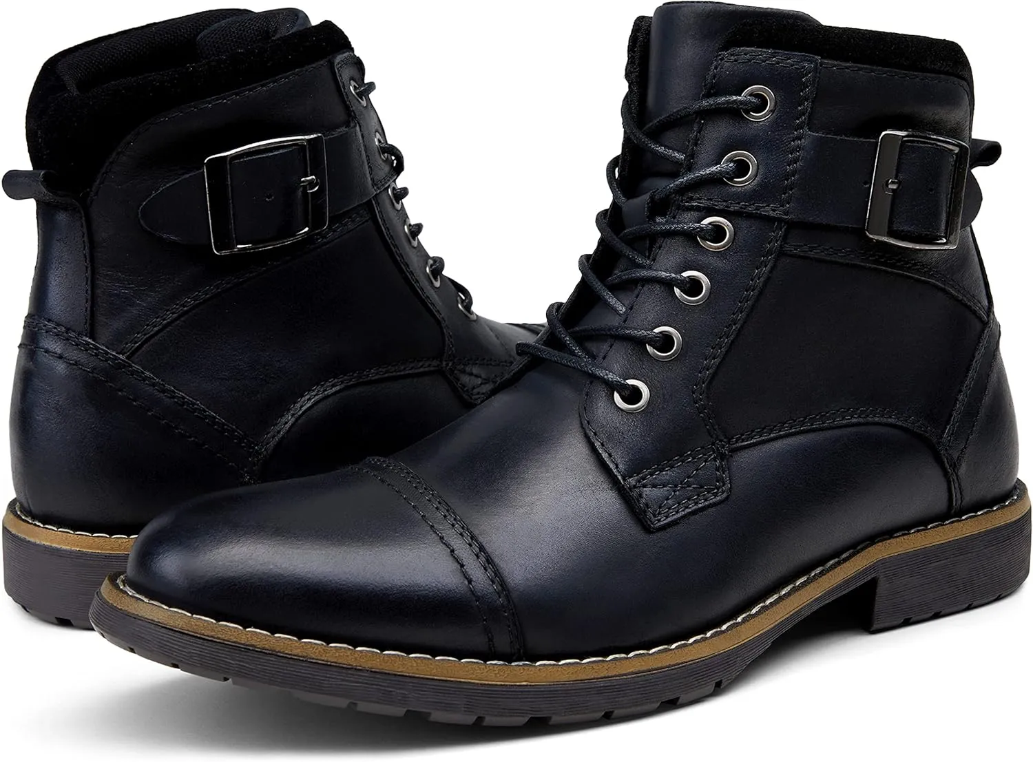 Vostey Men's Boots Boots for Men Casual Boots Motorcycle Combat Ankle Dress Boots Mens