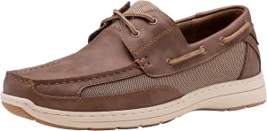 Vostey Men's Loafers & Slip-ons 3-Eye Boat Shoes Men Comfortable Casual Loafers for Men