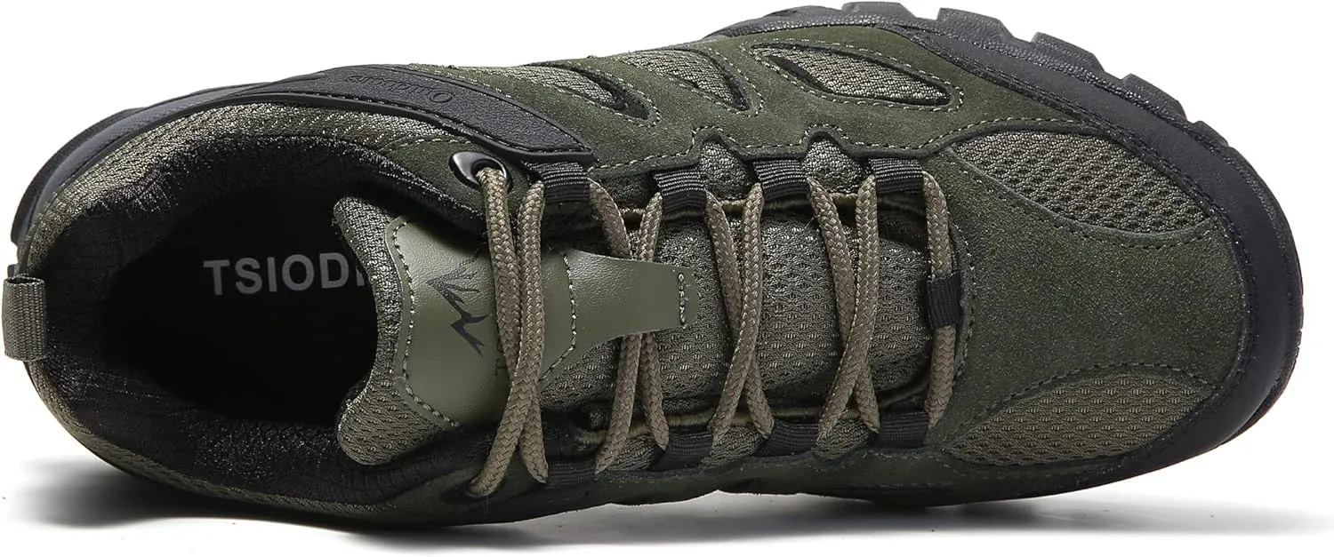 wanhee Men Trail Hiking Shoes Outdoor Trekking Sneakers