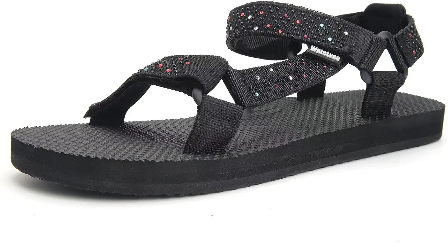 WateLves Womens-Sport-Sandals Outdoor Hiking Sandals with-Arch-Support Comfortable Webbing-Water-Athletic Beach-Sandals for Travel-Walking-Trekking-Camping