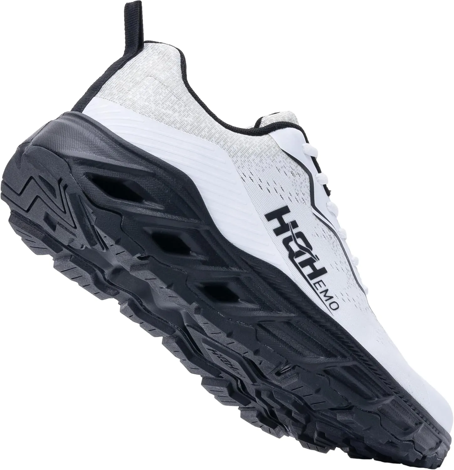 Wide Trail Running Shoes for Mens - FALKON 1.0 Waterproof Hiking Sneakers Wide Width for Outdoor with Jet-Holes Sole