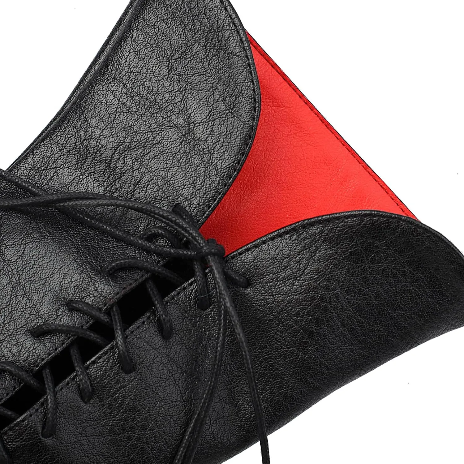 Women Vintage Flats Short Boots Lace Up COS Medieval Men's Faux Leather Gothic Shoes