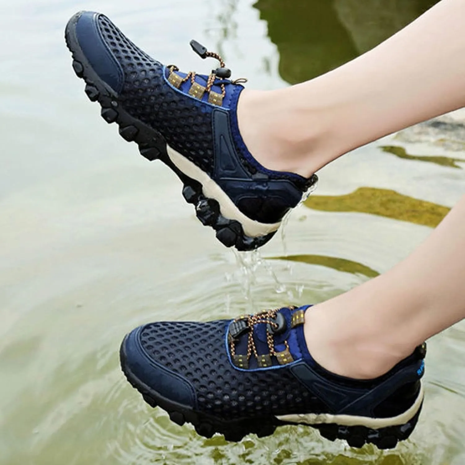 Women Walking Shoes Sock Sneakers Slip-On Breath Tennis Shoes Womens Mesh Casual Dress Shoes White Platform Sneakers White Tennis Shoe Cross Trainer Shoe