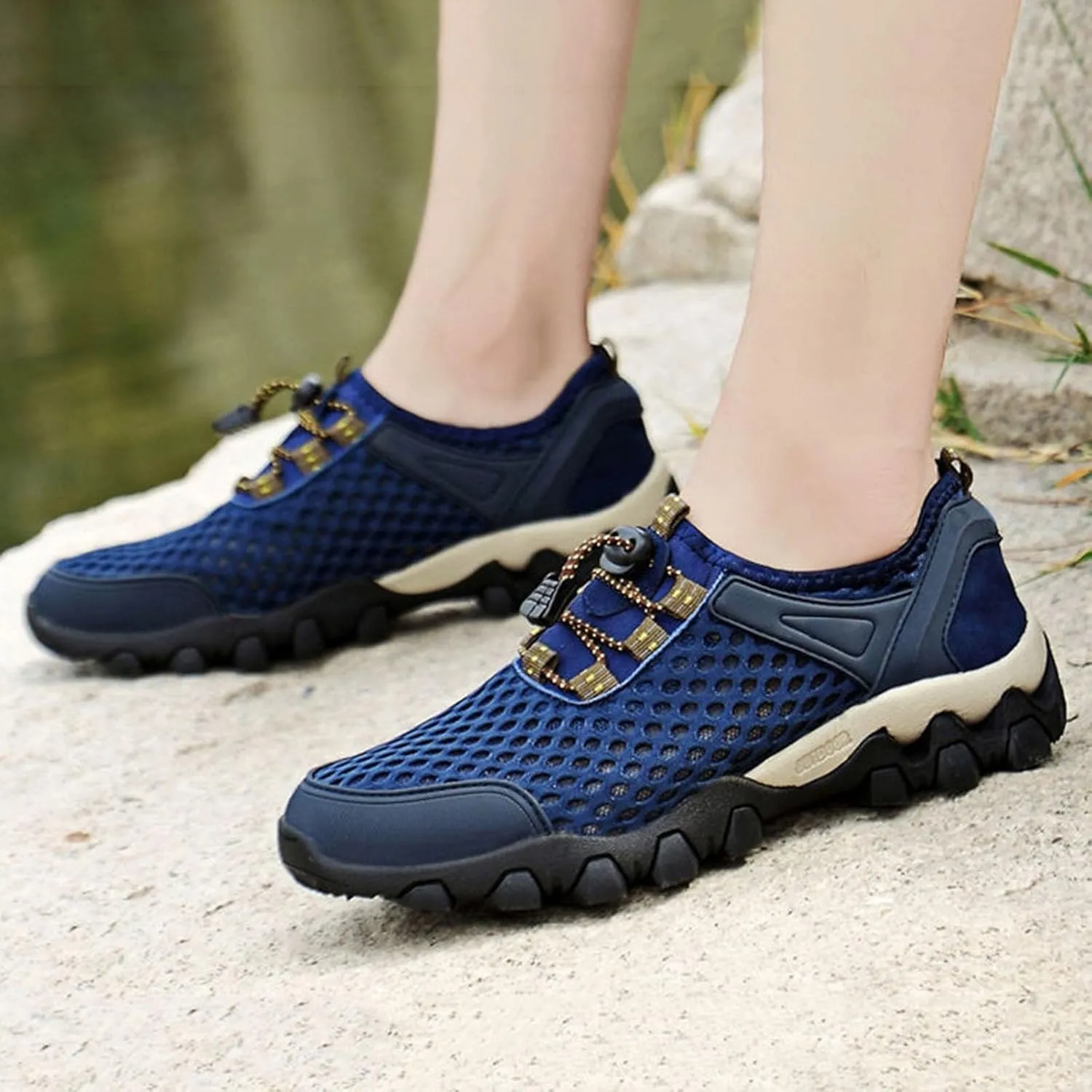 Women Walking Shoes Sock Sneakers Slip-On Breath Tennis Shoes Womens Mesh Casual Dress Shoes White Platform Sneakers White Tennis Shoe Cross Trainer Shoe