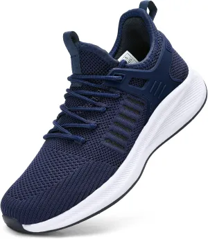 Womens Athletic Walking Shoes - Running Tennis Shoes Jogging Workout Lightweight Breathable Slip on Sneakers for Indoor Outdoor Gym Travel Work