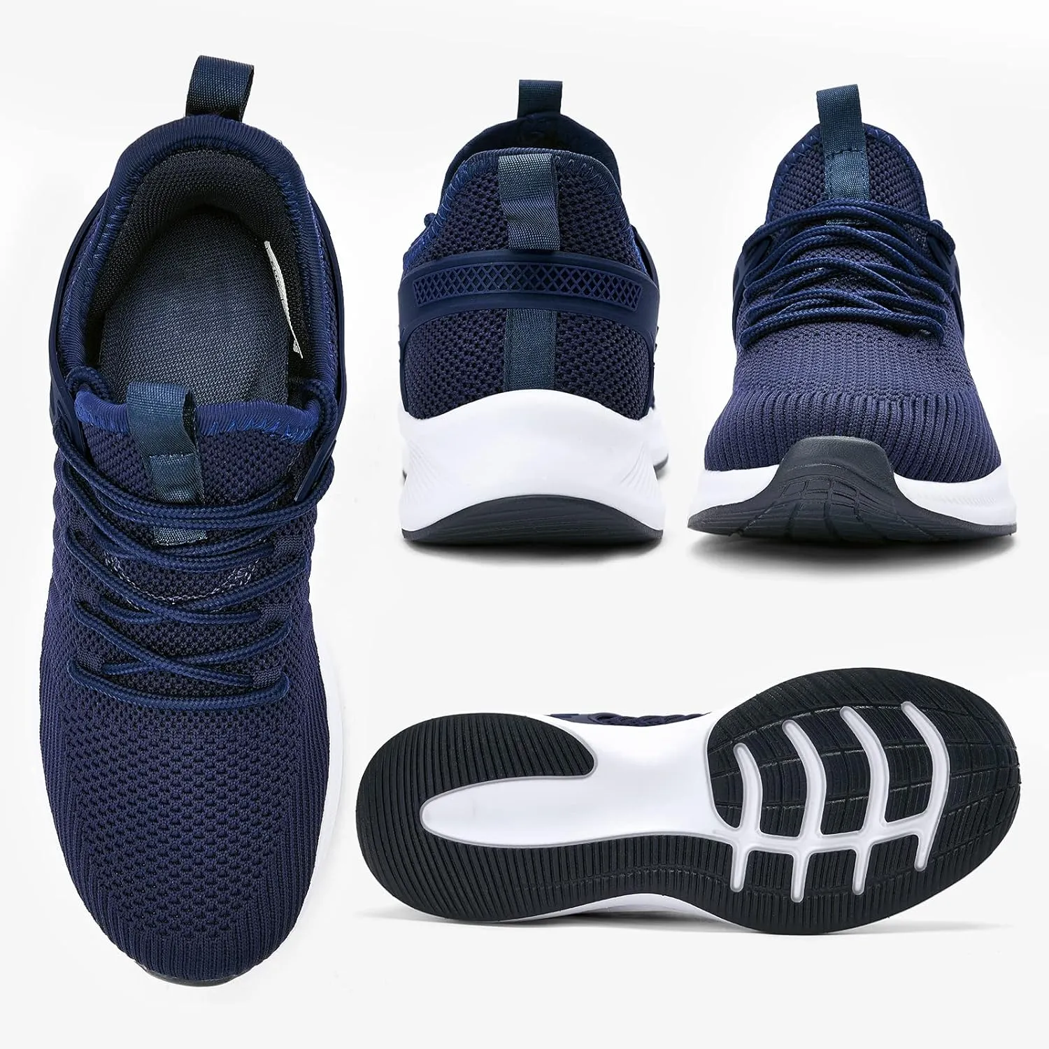 Womens Athletic Walking Shoes - Running Tennis Shoes Jogging Workout Lightweight Breathable Slip on Sneakers for Indoor Outdoor Gym Travel Work