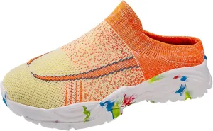 Women's Backless Slip on Mesh Sneakers Shoes Walking Shoes Women Walking Casual Dress Shoes Women Shoes Sneakers Red Tennis Shoe White Loafers