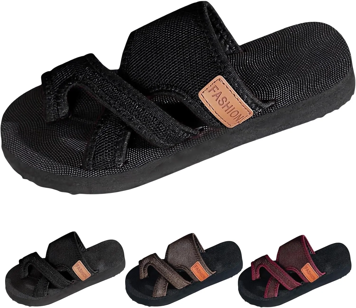 Women's Comfortable Breathable Hollow Mesh Flip Flops Arch Support Orthopedic Wide Width Flipflops Ladies Summer Casual Beach Yoga Foam Slip on Walking Toe Ring Loop Slides Flat Sandals Dressy