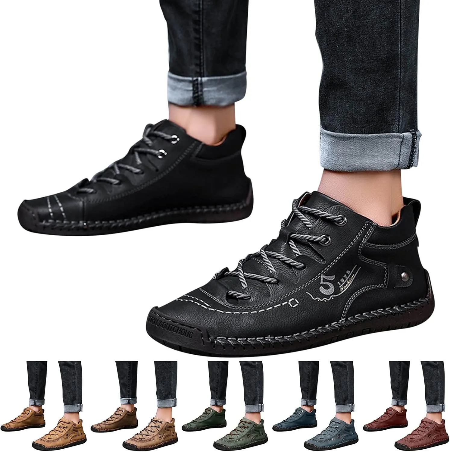 Women's Lace Up Ankle Booties Suede Rubber Sole Running Shoes Low Top Breathable Walking Shoes Lightweight Casual Sneaker