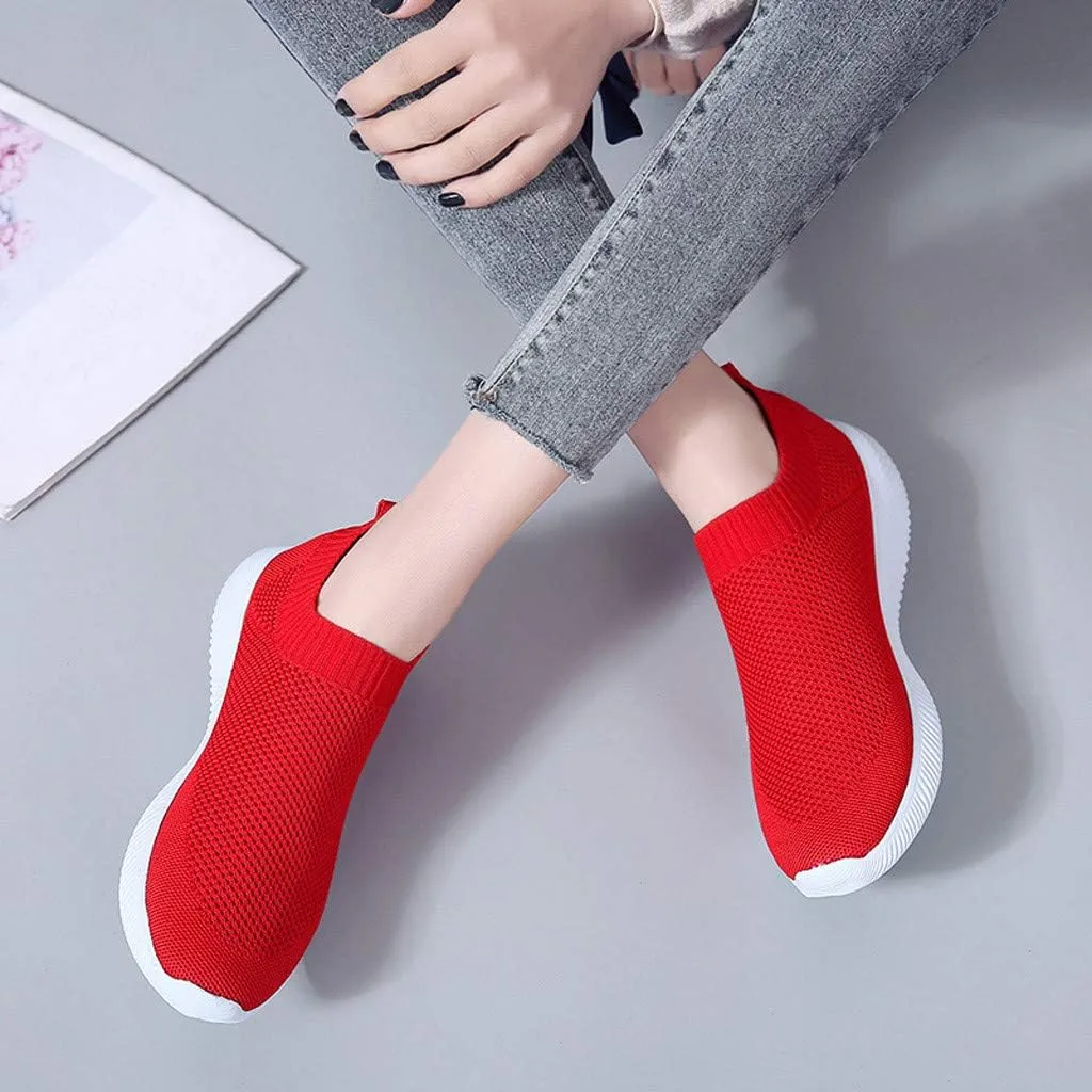 Womens Ladies Walking Running Shoes Slip On Lightweight Mens Tennis Shoes Wide Men's Casual Dress Shoes Women Shoes Sneakers Black Tennis Shoe Loafers Dress Shoe