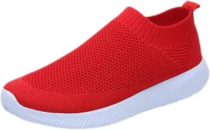 Womens Ladies Walking Running Shoes Slip On Lightweight Mens Tennis Shoes Wide Men's Casual Dress Shoes Women Shoes Sneakers Black Tennis Shoe Loafers Dress Shoe
