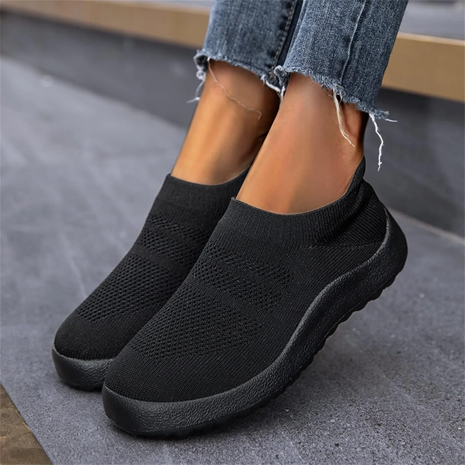 Womens Ladies Walking Running Shoes Slip On Lightweight Tennis Shoes Men Mesh Women Casual Shoes Men Shoes Sneakers Red Tennis Shoe Loafers Shoe