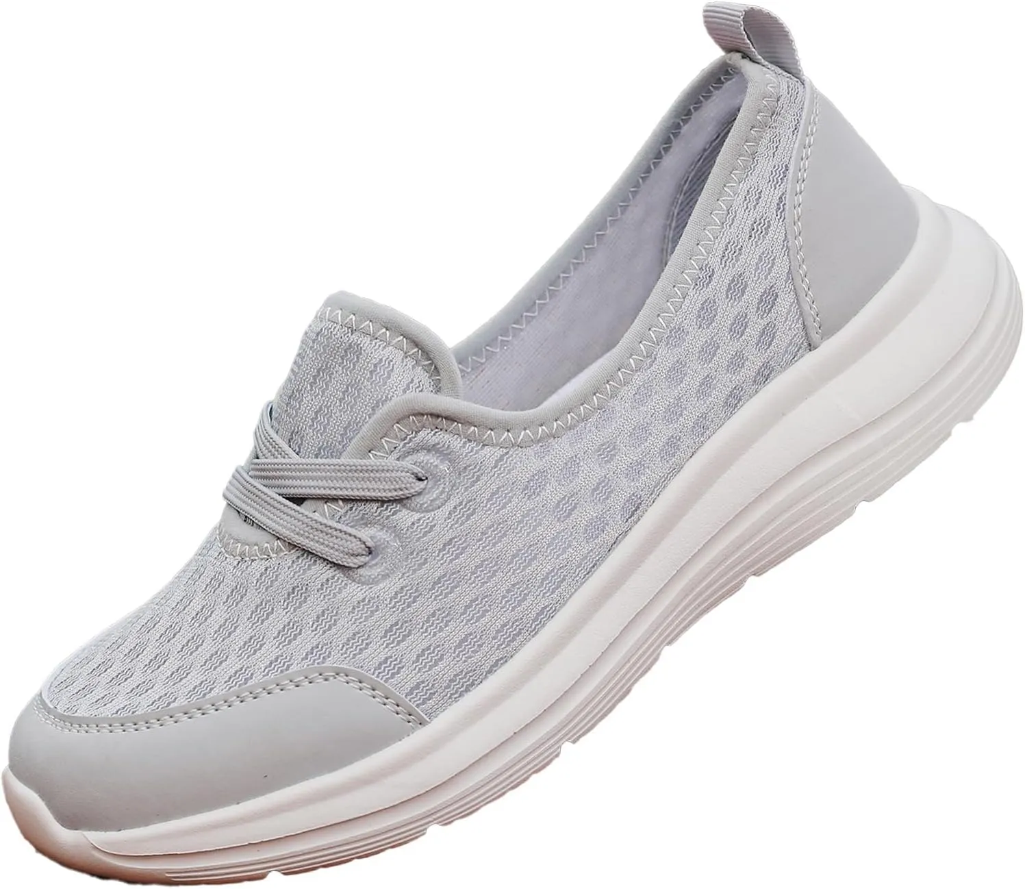 Womens Loafers Slip On Shoes Low Top Fashion Sneakers Breathable Slip On Arch Support Non-Slip Shoes Casual Walking Shoes