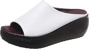 Womens Low Wedge Sandals Size 10 Womens Wedges Orthopedic Hollow Out Pu Summer Vintage Sandals Brown Platform Sandals Womens Slip On Womens White Dress Sandals Wide Width Size 12 Sandals Women