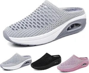Women's Mules & Clogs with Arch Support Mules for Women 2025 Comfortable Orthopedic Walking Slip On Sneakers Garden Shoes Summer Platform Sandals Breathable Slippers Closed Toe Slides Lightweight