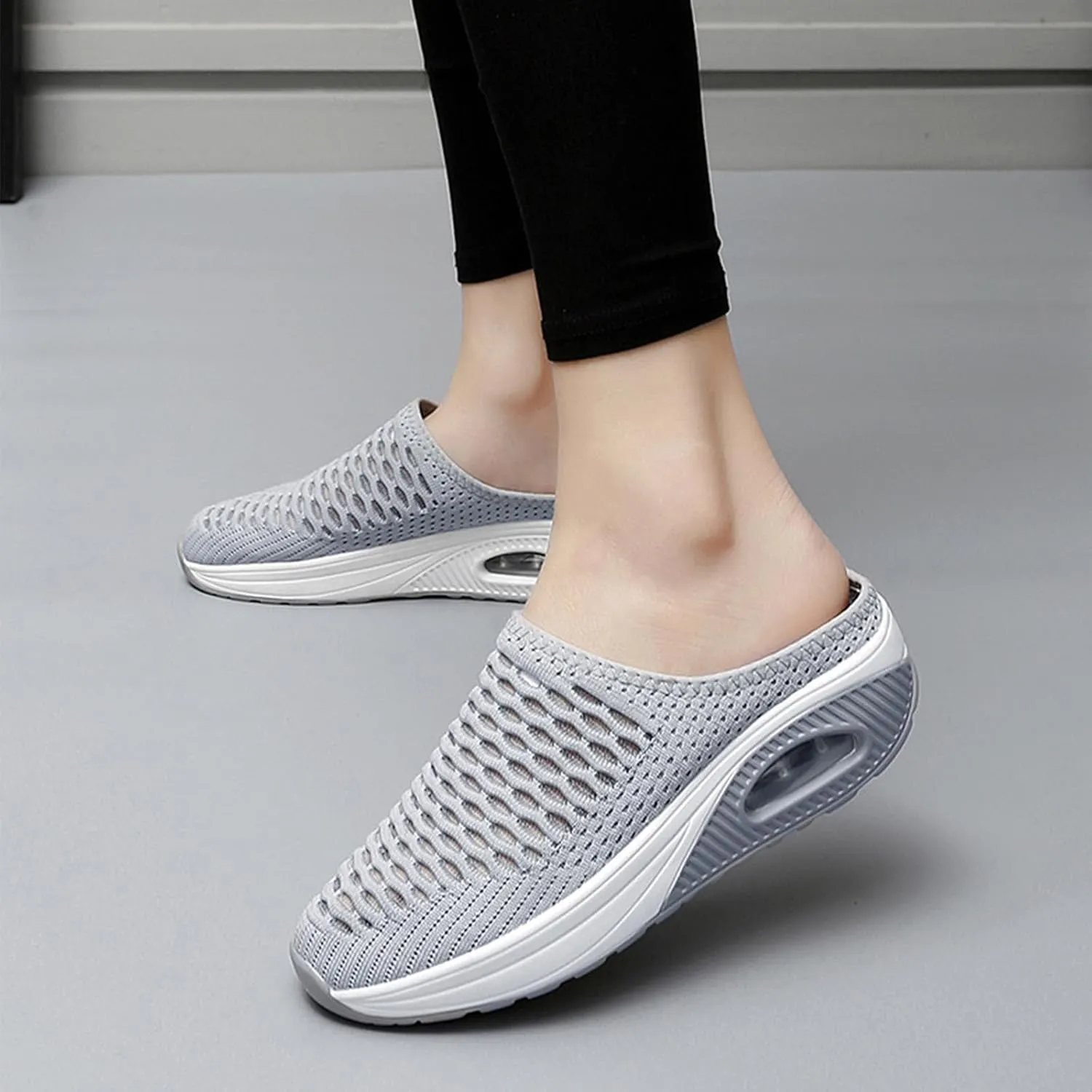 Women's Mules & Clogs with Arch Support Mules for Women 2025 Comfortable Orthopedic Walking Slip On Sneakers Garden Shoes Summer Platform Sandals Breathable Slippers Closed Toe Slides Lightweight