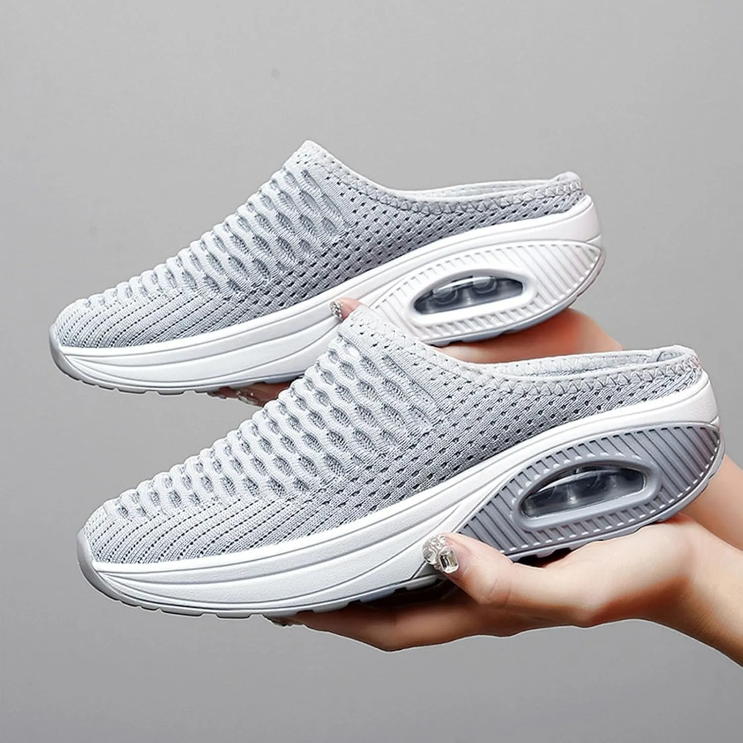 Women's Mules & Clogs with Arch Support Mules for Women 2025 Comfortable Orthopedic Walking Slip On Sneakers Garden Shoes Summer Platform Sandals Breathable Slippers Closed Toe Slides Lightweight