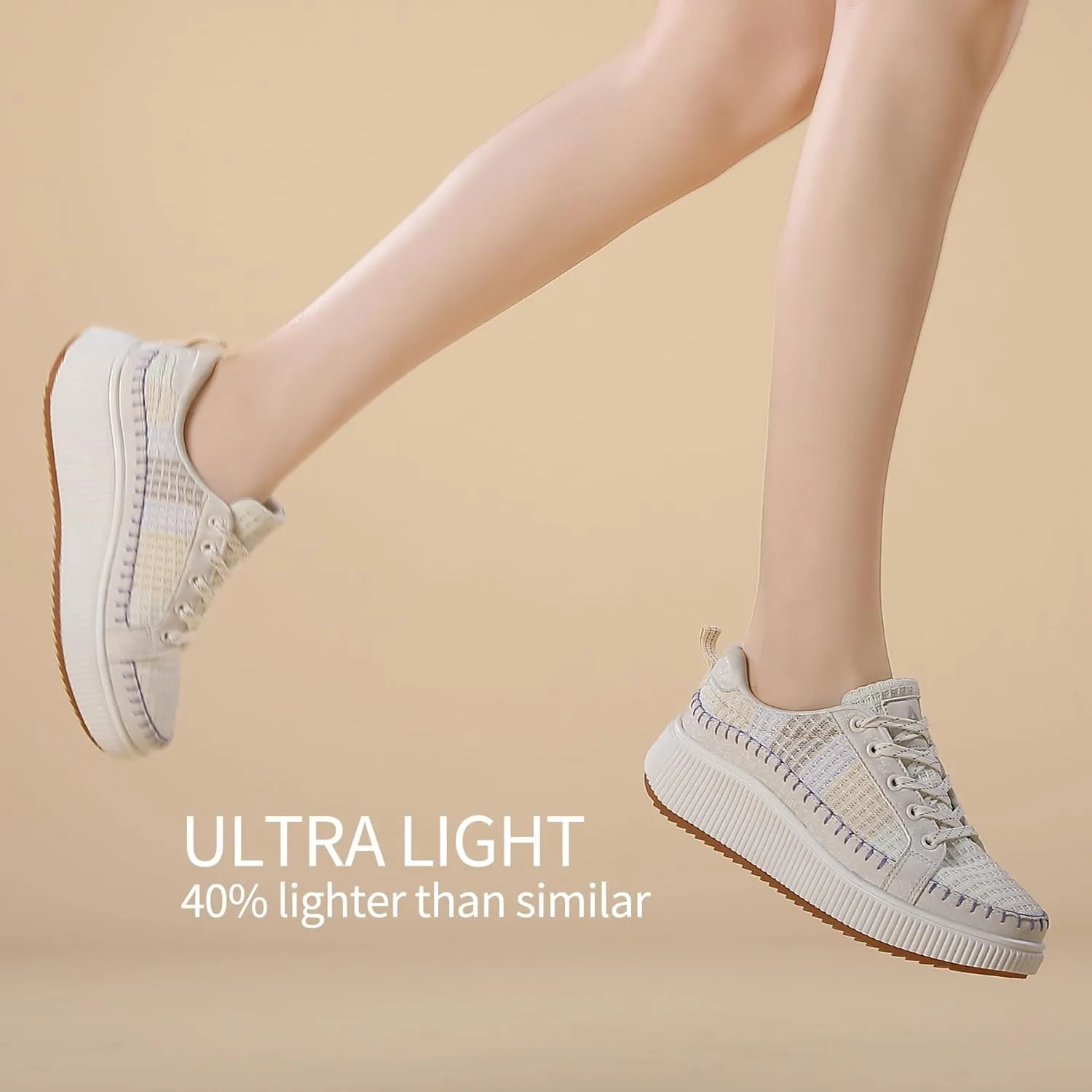 Womens Platform Shoes Comfortable Casual Sneakers Casual Tennis Walking Shoes