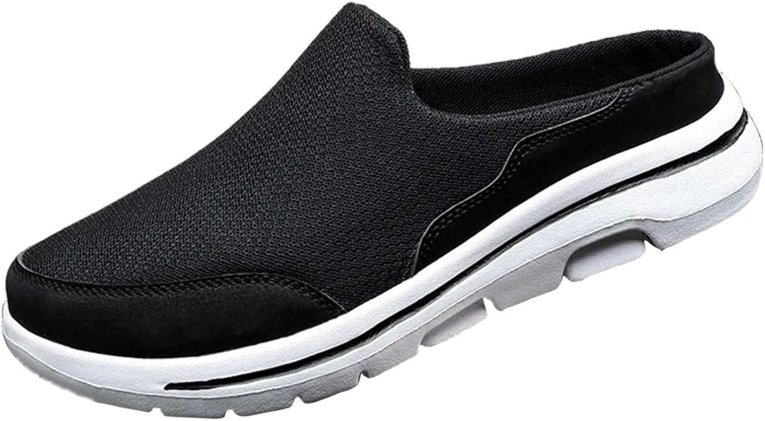 Women's Slip-On Orthopedic Arch Support Backless Running Shoes for Women Mesh Dress Casual Shoes Chunky Sneakers Platform Tennis Shoe White Loafers