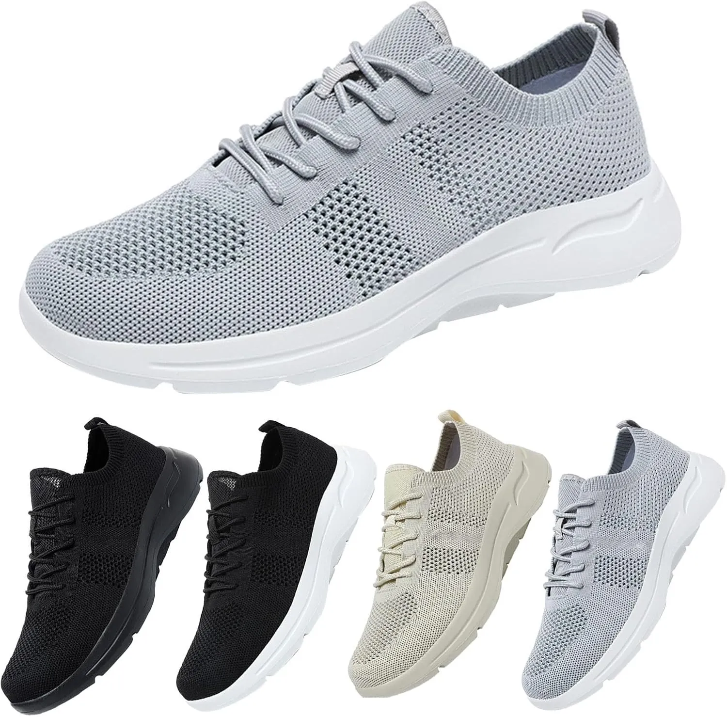 Women's Slip on Sneakers Shoes Woven Orthopedic Running Shoes for Men Lightweight Woman Shoes Casual Walking Sneakers Platform Tennis Shoe Loafers Dress Shoe