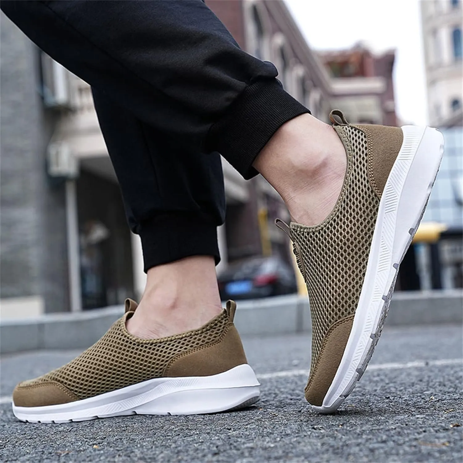 Womens Slip on Walking Shoes Comfort Lightweight Mens Running Shoes Wide Width Casual Shoes for Fall Chunky Sneakers Black Tennis Shoe Loafers Shoe