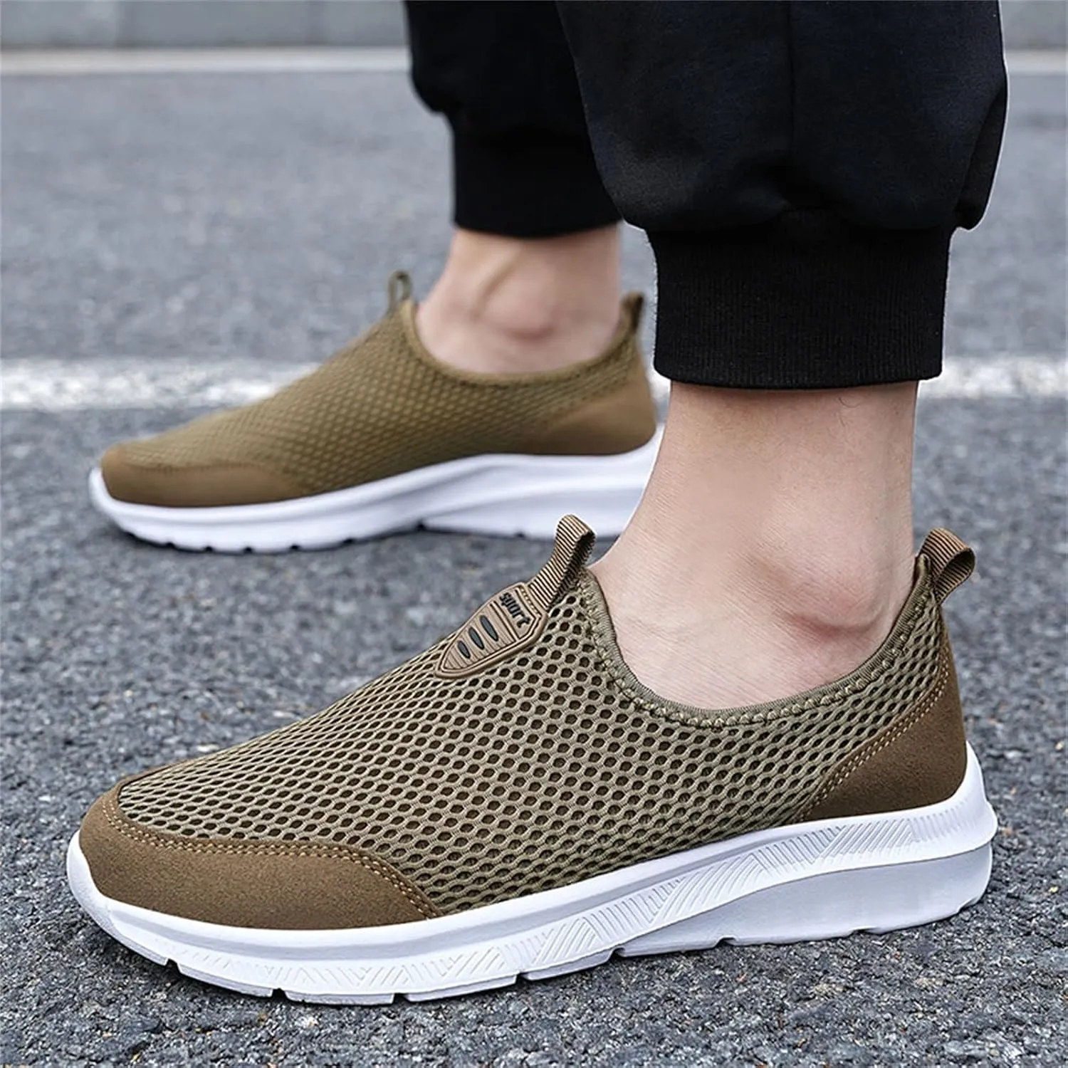 Womens Slip on Walking Shoes Comfort Lightweight Mens Running Shoes Wide Width Casual Shoes for Fall Chunky Sneakers Black Tennis Shoe Loafers Shoe