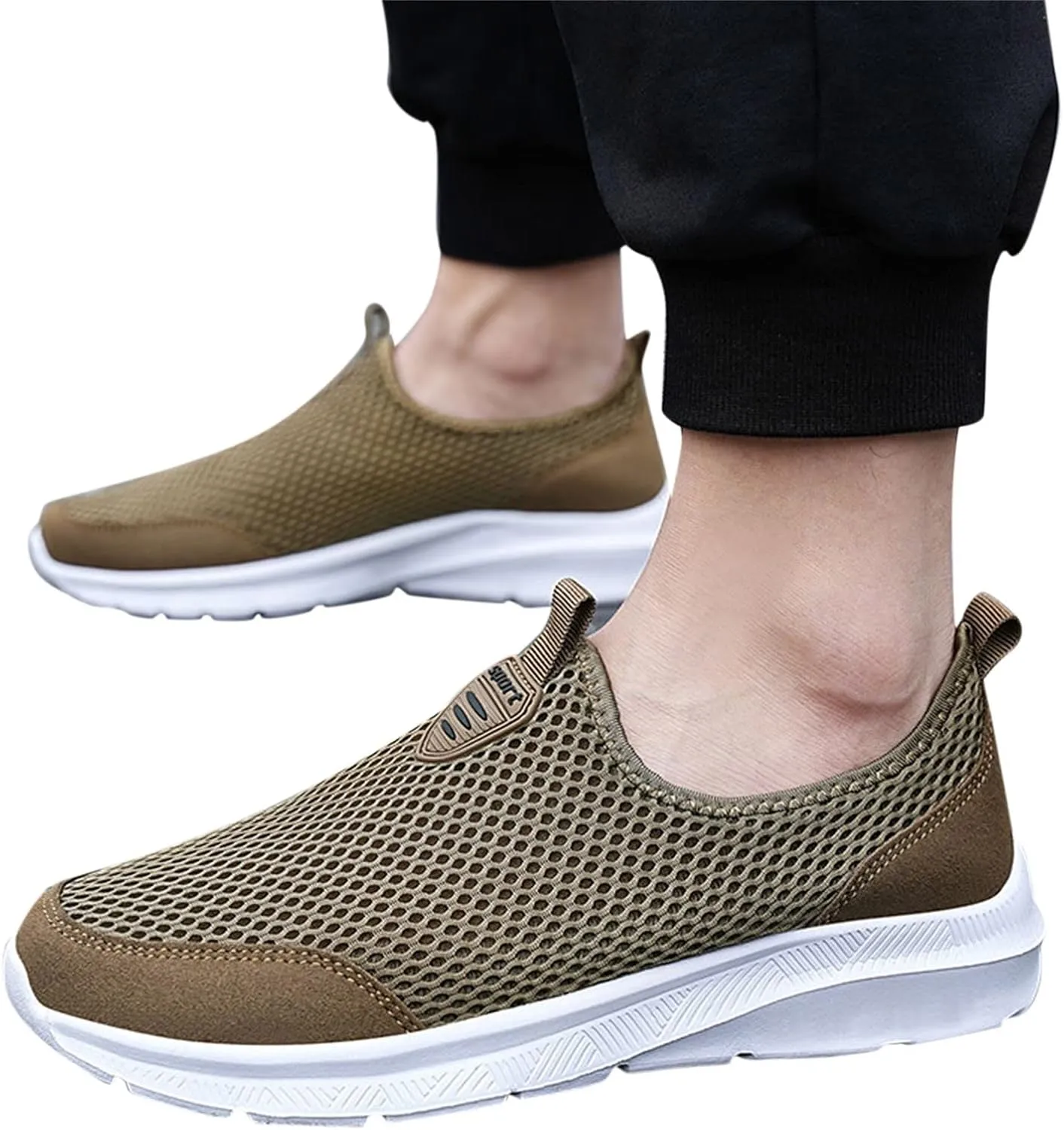 Womens Slip on Walking Shoes Comfort Lightweight Mens Running Shoes Wide Width Casual Shoes for Fall Chunky Sneakers Black Tennis Shoe Loafers Shoe