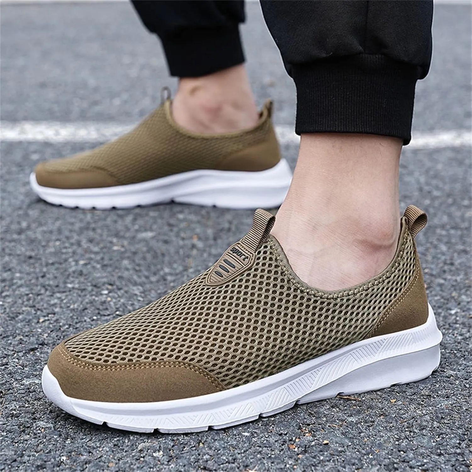 Womens Slip on Walking Shoes Comfort Lightweight Mens Running Shoes Wide Width Casual Shoes for Fall Chunky Sneakers Black Tennis Shoe Loafers Shoe