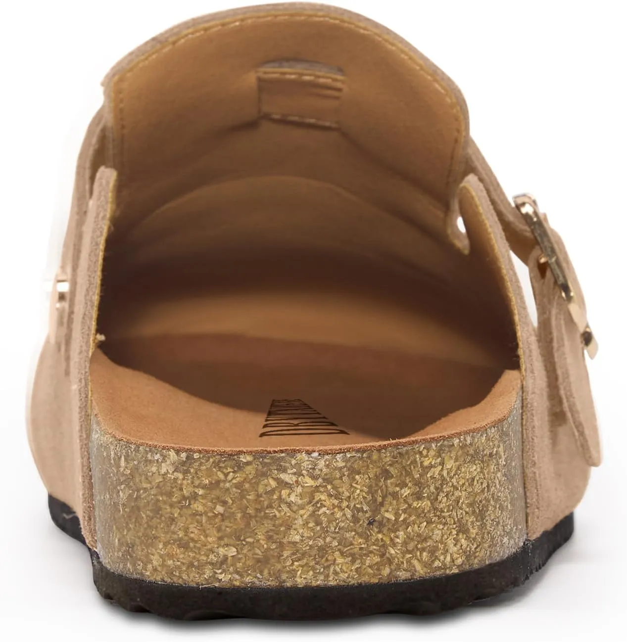 Women's Suede Clogs Leather Mules Slip On Sandals with Arch Support