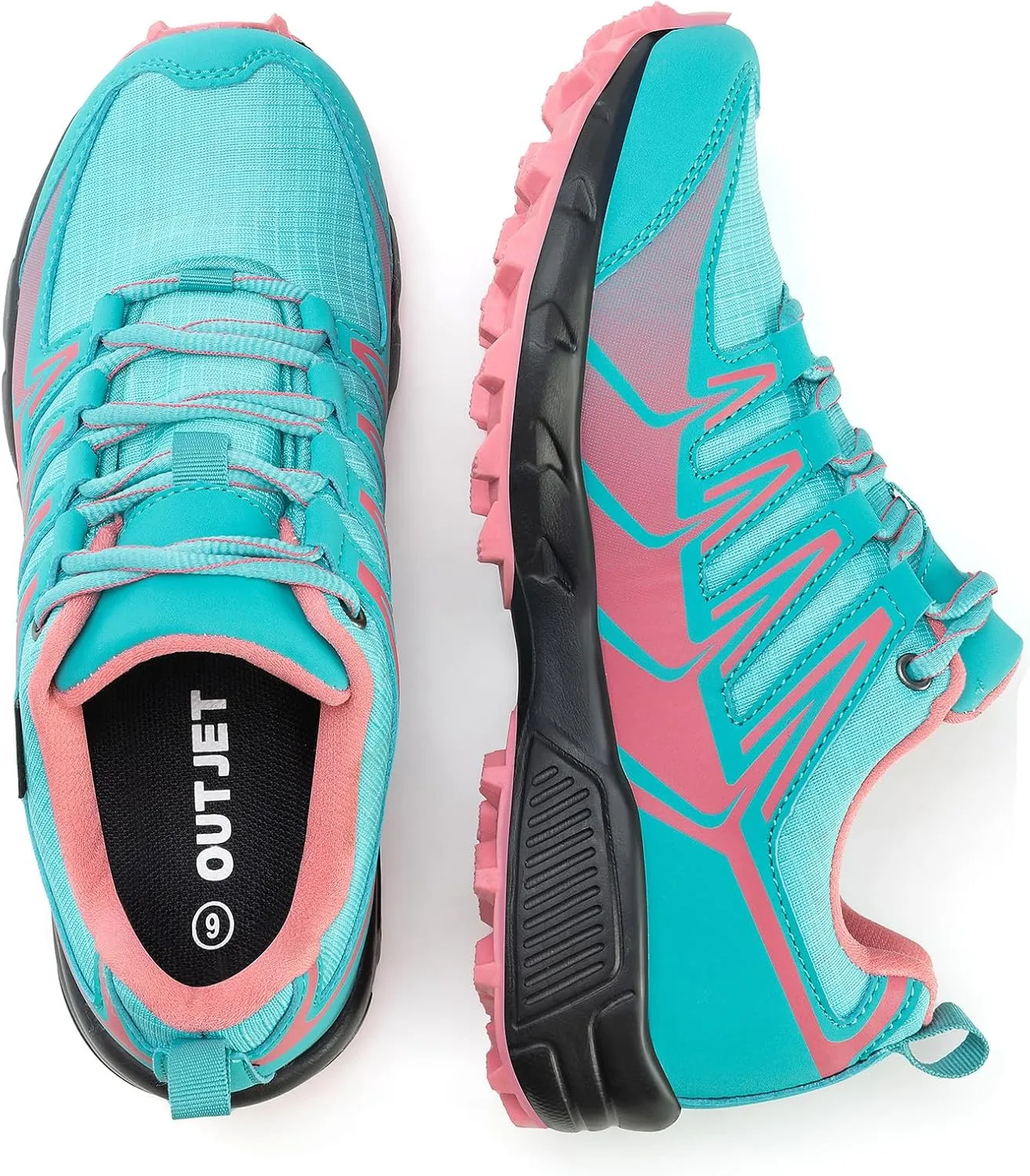 Women's Waterproof Hiking Shoes Lightweight Non-Slip Trails Walking Shoes Outdoor Sneakers
