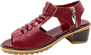 Womens Wedge Sandals Orthopedic Comfort High Heels for Women Peep Toe Slingback Slip On Sandals Fashion Hollow Out Zipper Walking Shoes for Working Shopping