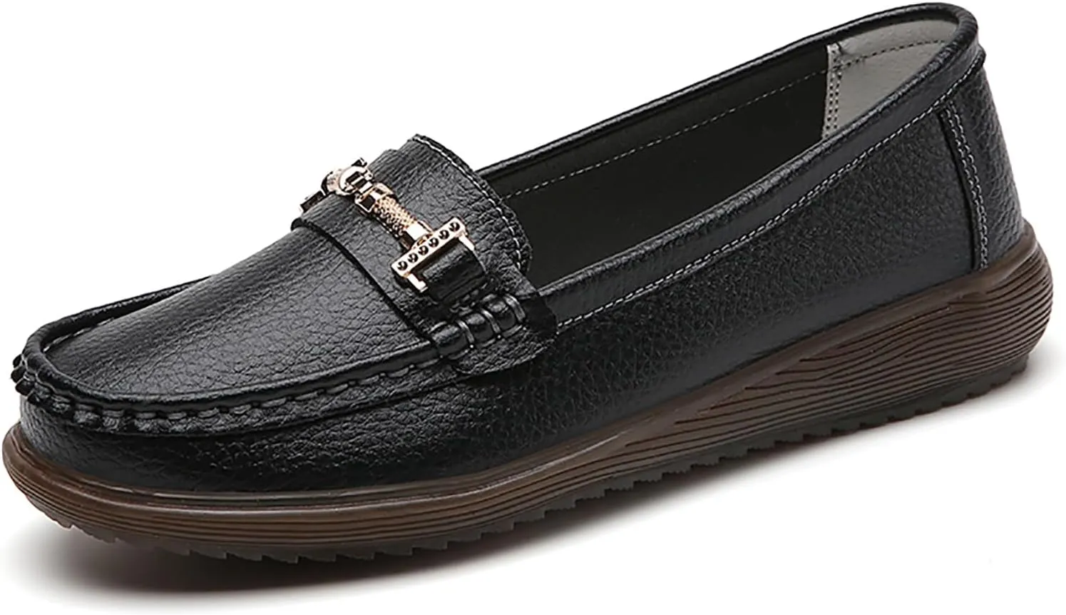 Women's Wide Width Loafers Comfort Slip on Shoes Walking Shoes for Ladies Mocassins Driving Shoe