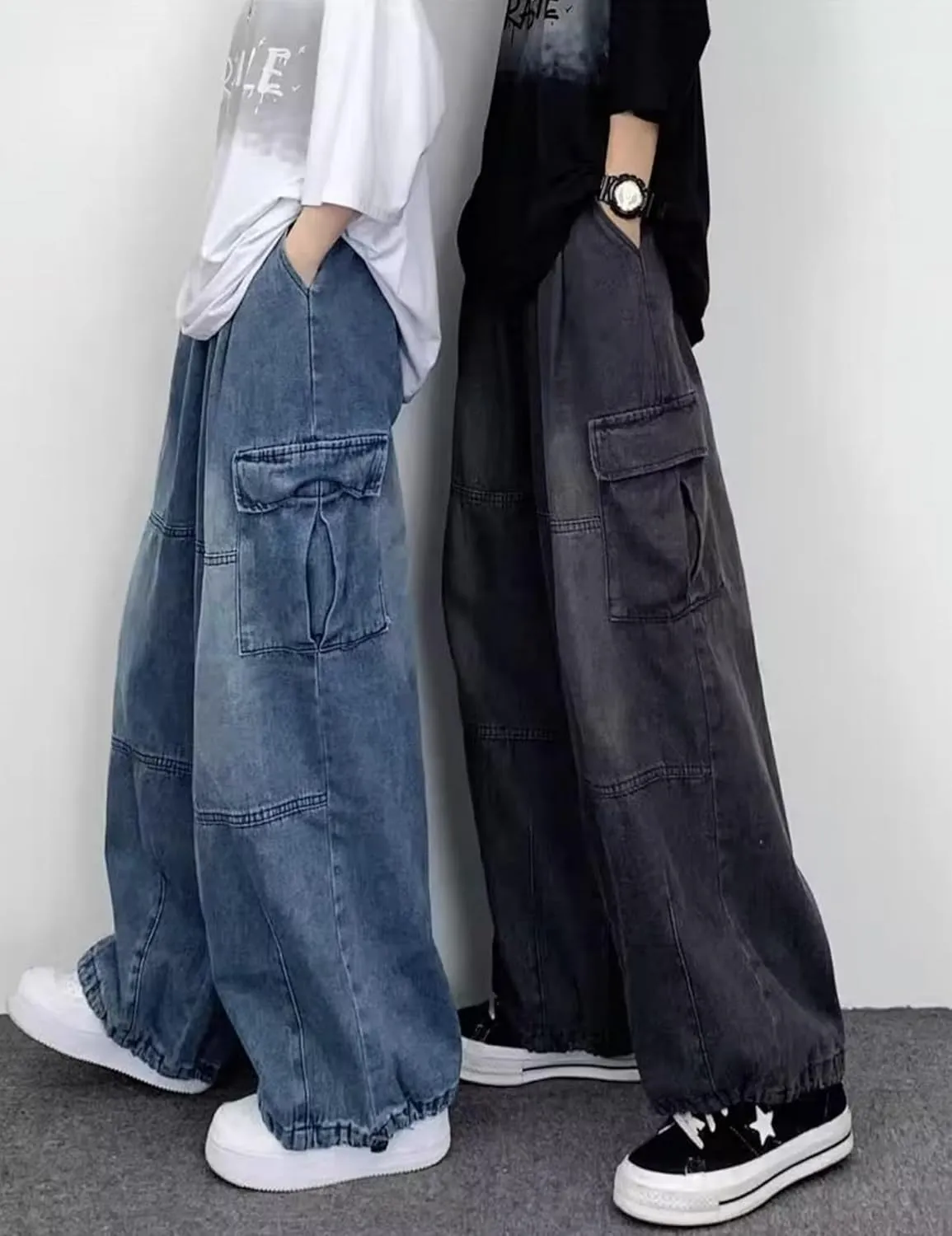 Y2k Baggy Jeans Cargo Jeans Trouser Hip Hop Streetwear Baggy Cargo Pants Skater Jeans
