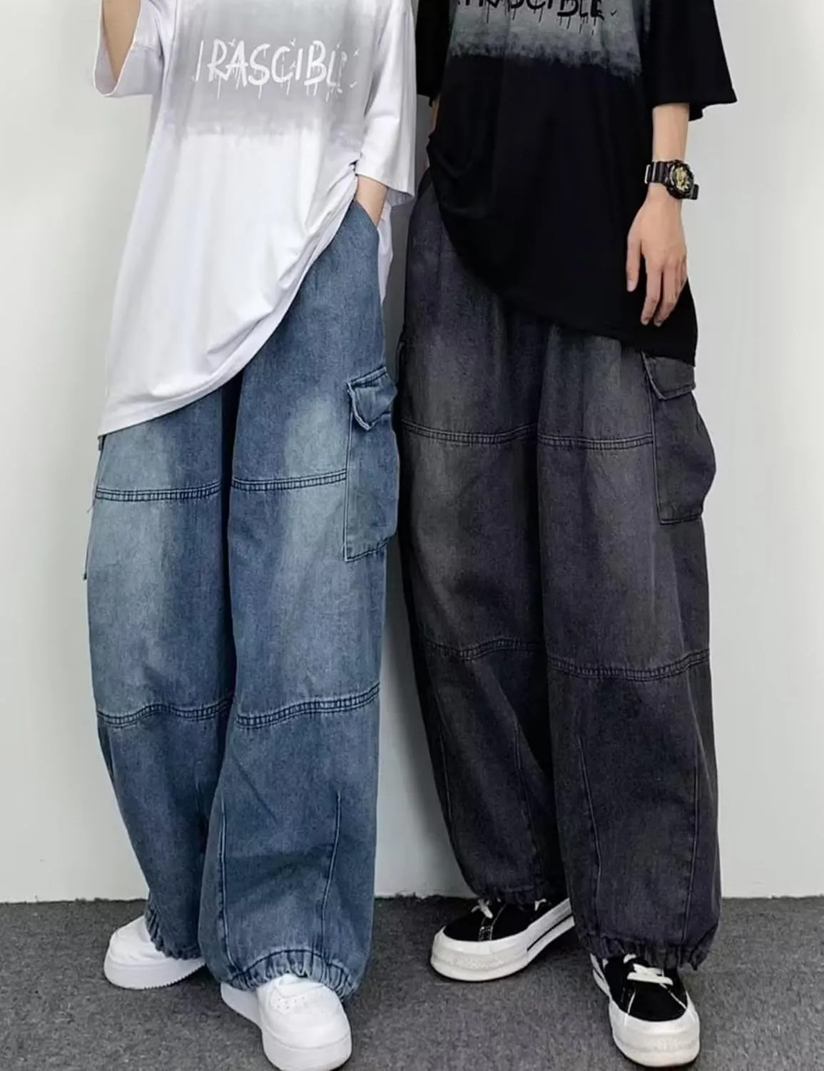 Y2k Baggy Jeans Cargo Jeans Trouser Hip Hop Streetwear Baggy Cargo Pants Skater Jeans