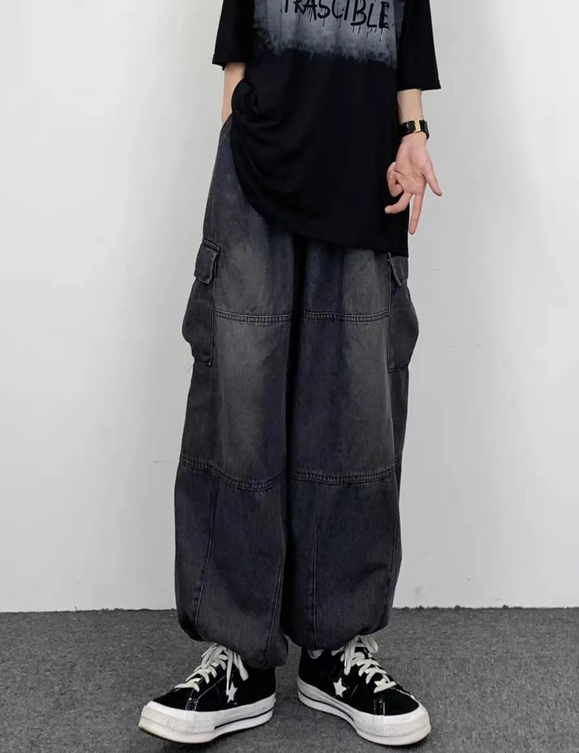 Y2k Baggy Jeans Cargo Jeans Trouser Hip Hop Streetwear Baggy Cargo Pants Skater Jeans