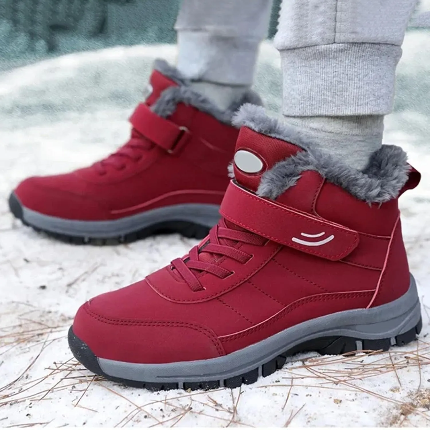 Yanzhenglip 2025 Winter Orthopedic Boots for Women Men,Warming Anti-Slip Sneakers,Cushioning Mountaineering Orthopedic Shoes