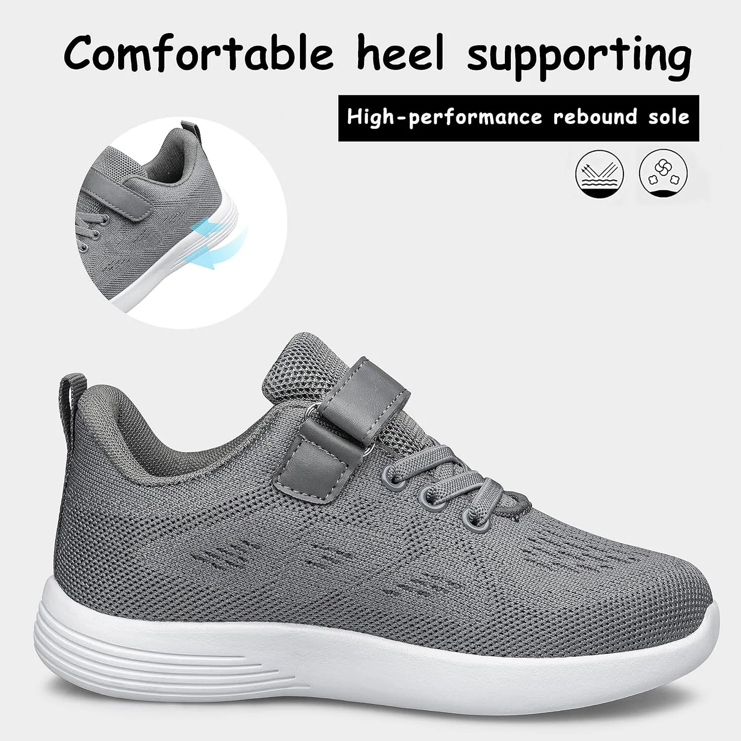YHOON Boys Girls Shoes Kids Sneakers Breathable Athletic Running Tennis Shoes for Toddler/Little Kid/Big Kid
