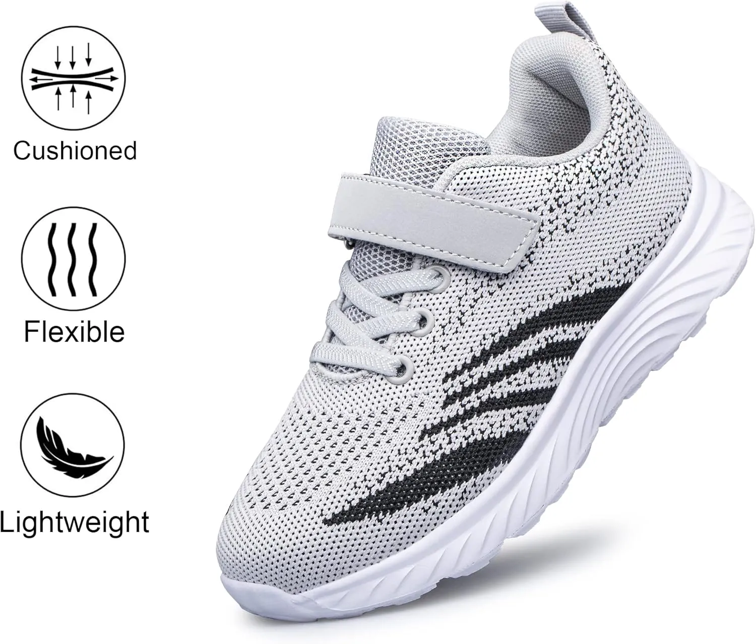 YHOON Boys Girls Sneakers Kids Sports Running Walking Shoes for Toddler/Little Kid/Big Kid