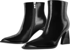 YODEKS Womens Ankle 3.3 Inch Heel Chunky Boots Side Zipper Boots Size 5-13